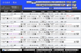 在宅患者一覧表画面